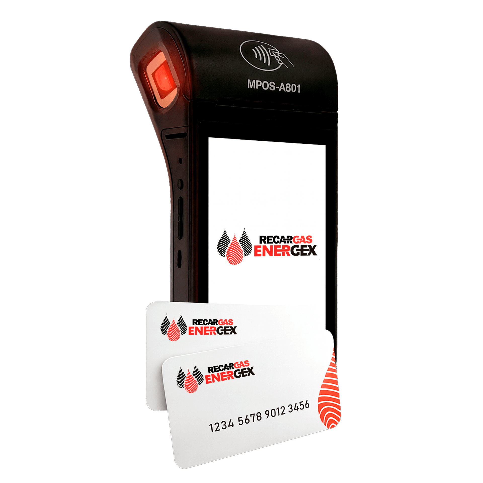 Terminal y tarjetas Recargas Energex